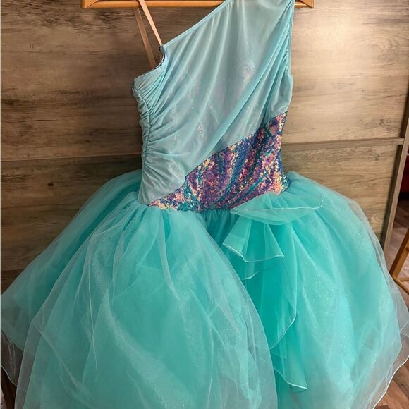 Revolution Ballet Blue Purple Sequin Dance Ballet Costume Mesh size LA RC24558 - Picture 16 of 17